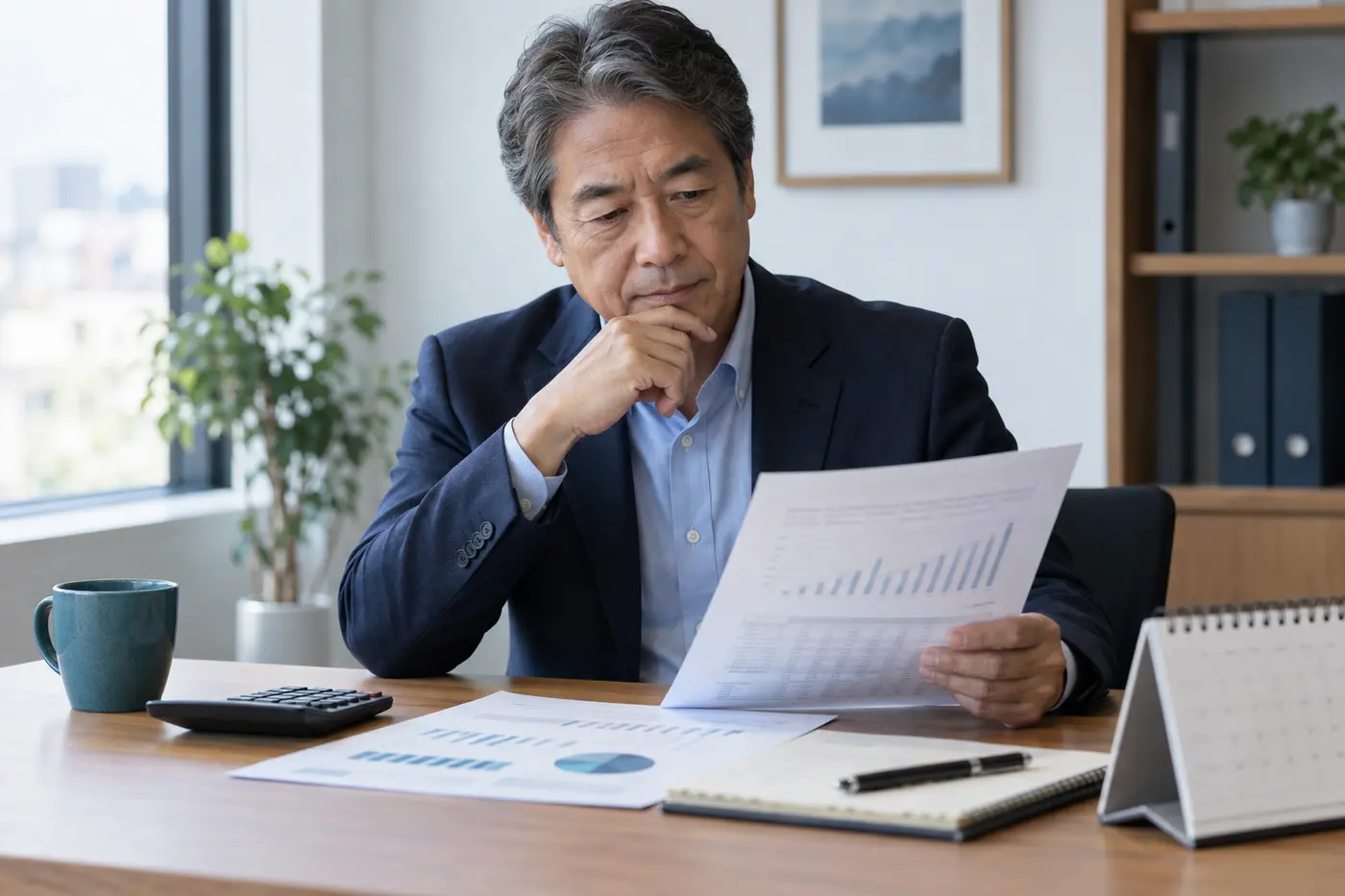 借入返済と現金残高を確認するオーナー社長