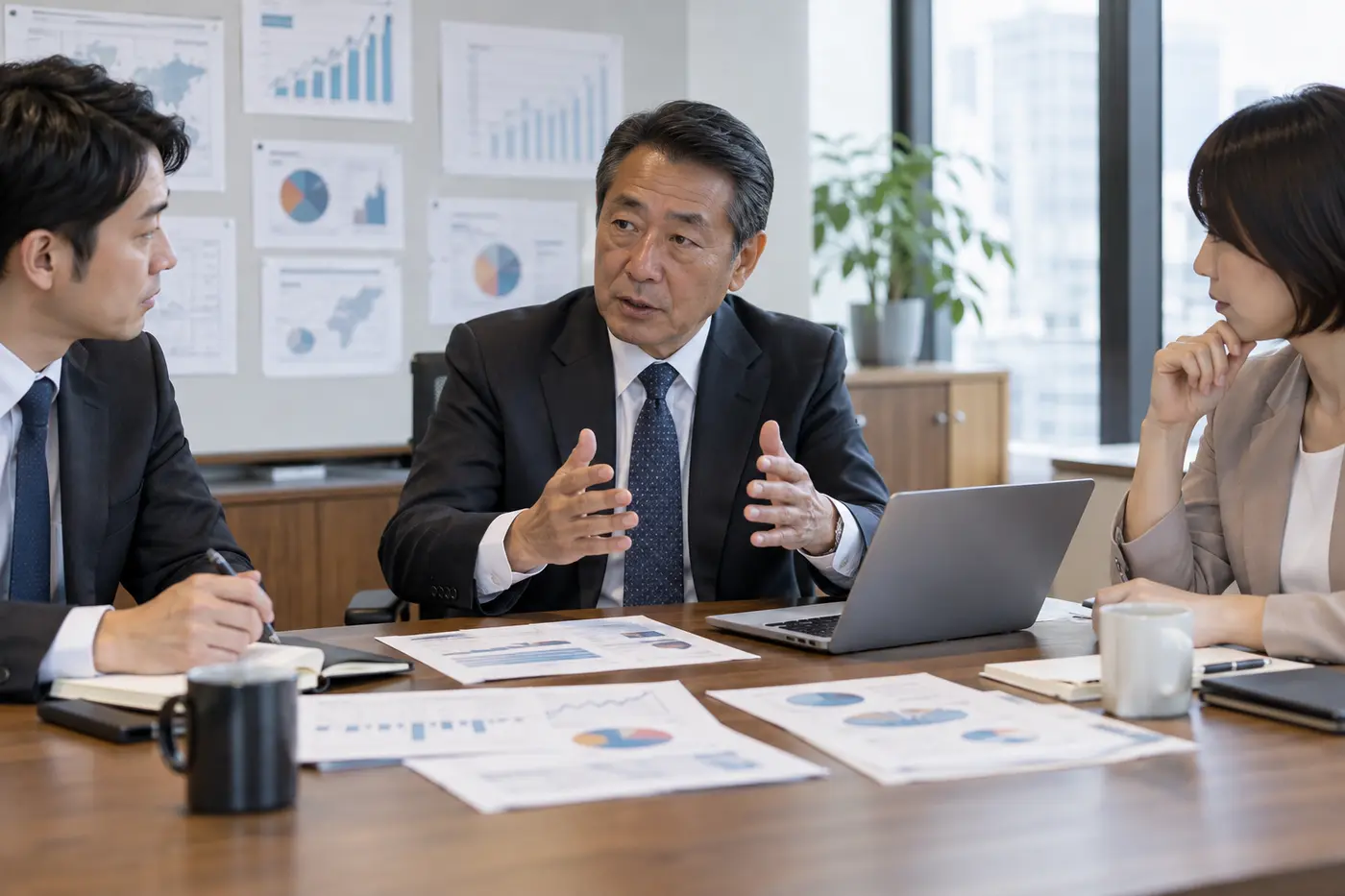 得意先別の採算を確認する社長